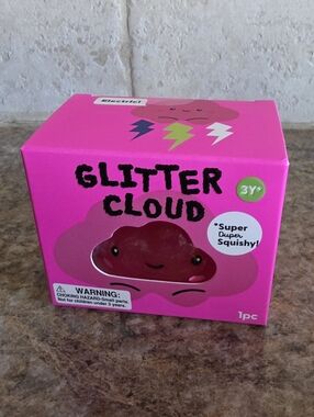 J’adore Glitter Cloud Squishy ☁️ Water Filled Glitter Fidget Toy Viral Sensory